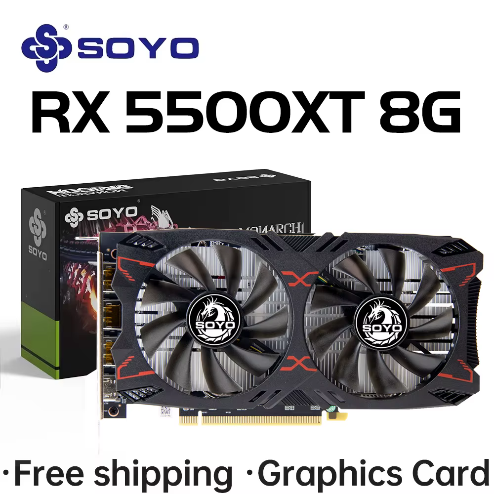 Carte graphique de jeu RX5700 8 go, mémoire GDDR6, 256 bits, RX6600M, pour ordinateur de bureau, car