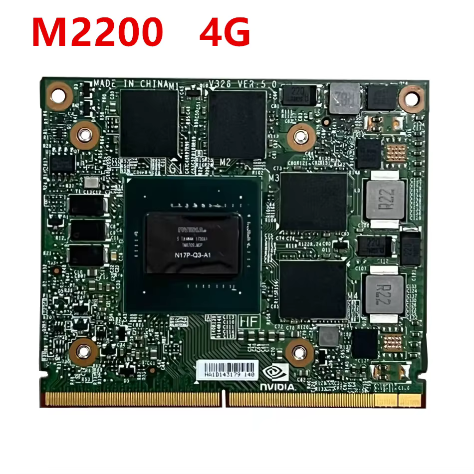 Original M2200 M2200M 4GB GDDR5 MXM 3.0 pour Dell M7510 M7520 HP ZBook15 G3 G4 carte graphique vidéo