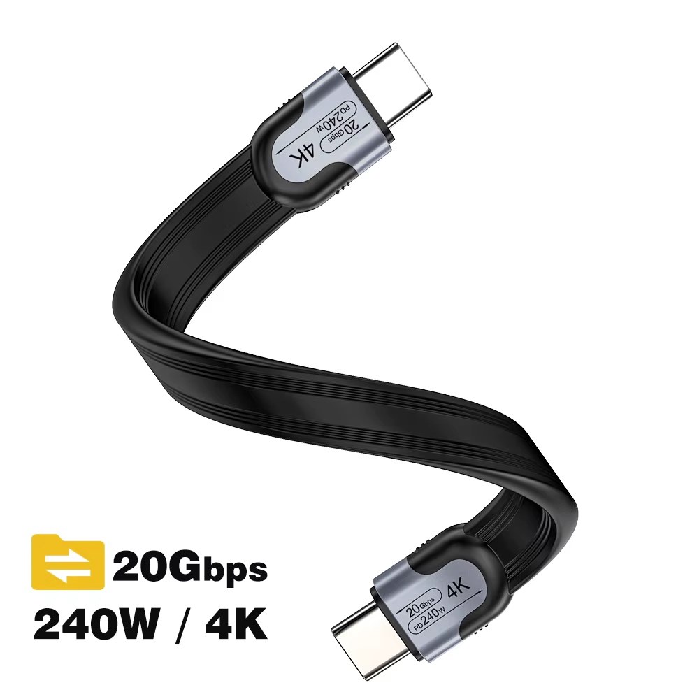 UGOURD USB-C 20Gbps USB3.2 Gen2 * 2 câble de Type C fonction complète transfert rapide câble de Char