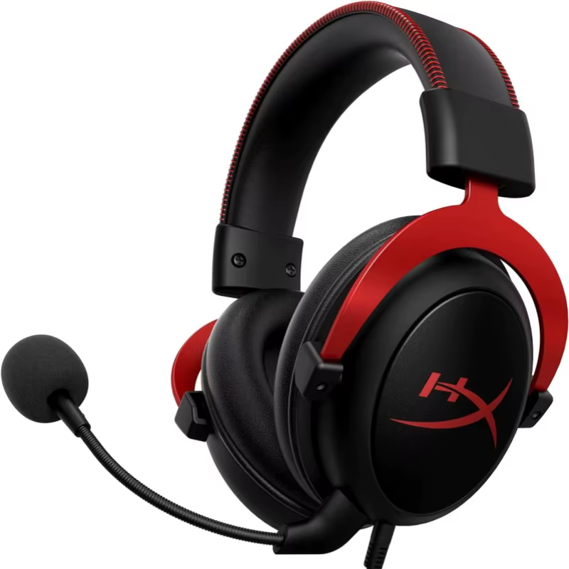Casque de jeu d'origine HyperX Cloud 2 II Hi-Fi 7.1 son Surround Microphone détachable avec carte so