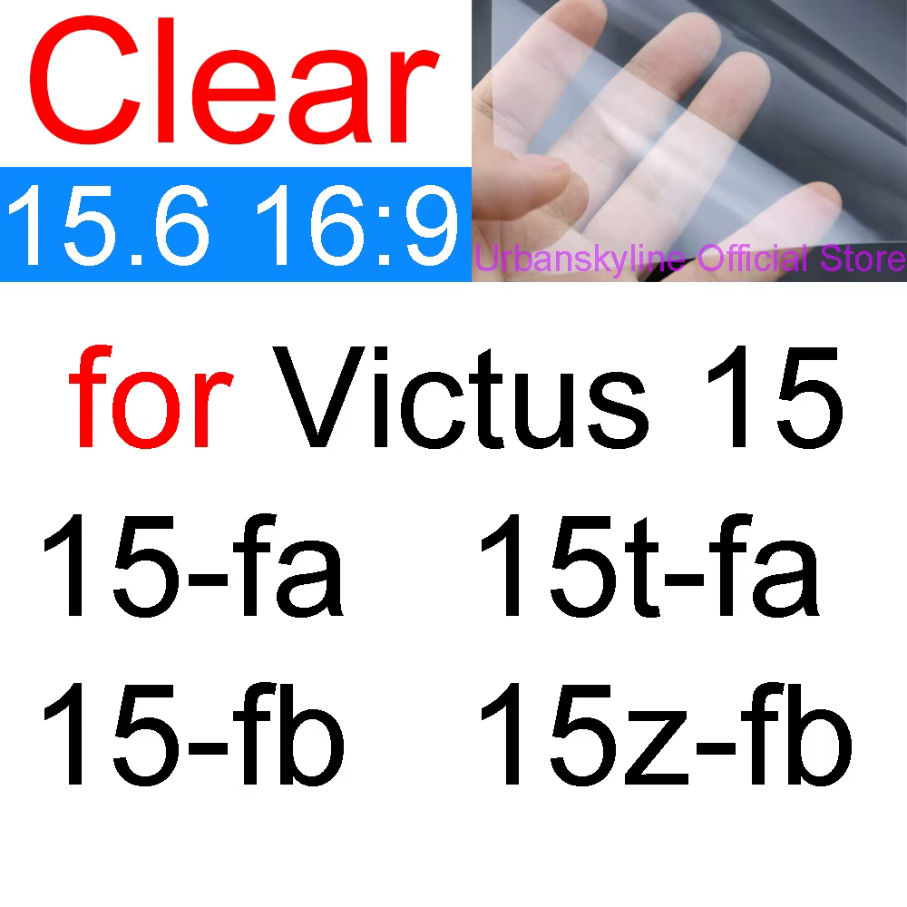 Protection d'écran pour HP Victus 15 16 15.6 16.1 pouces 15t 15z 15-fb 15-fa 16-r 16-e 16-s 16-d Fil