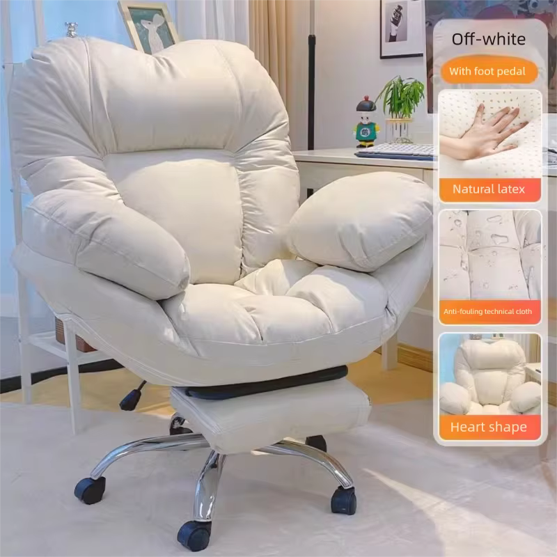 Chaise de jeu princesse pour filles, avec coussin en Latex, pour bureau, maison, chambre à coucher, 