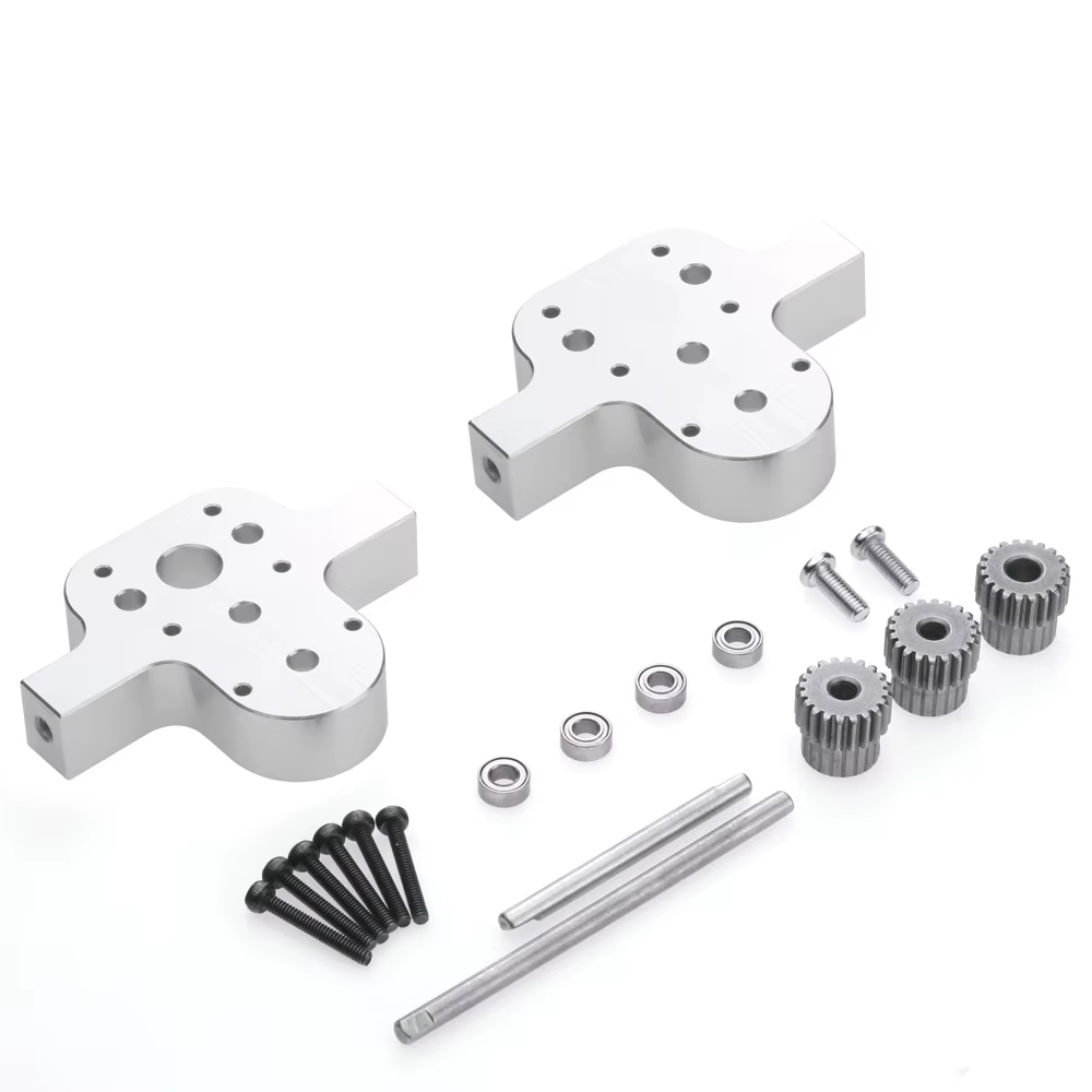 Boîte de vitesses de transfert en métal avec moteur à brosse 370 pour WPL B14 B16 B24 B36 C14 C24 JJ
