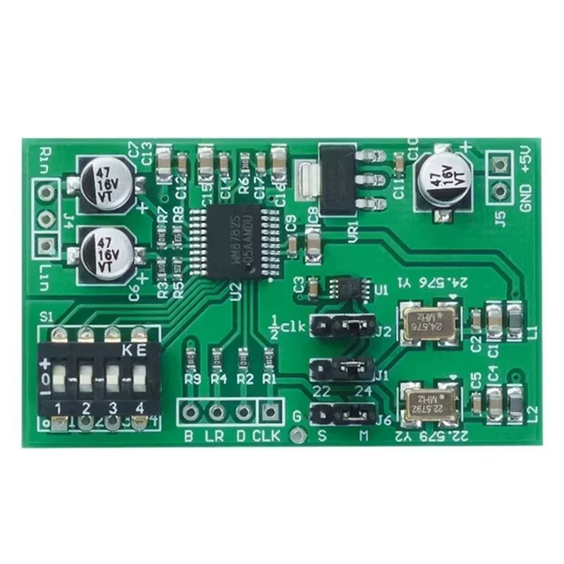 Carte d'acquisition de données ADC double canal 24 bits WM8782, module de sortie numérique aligné ga