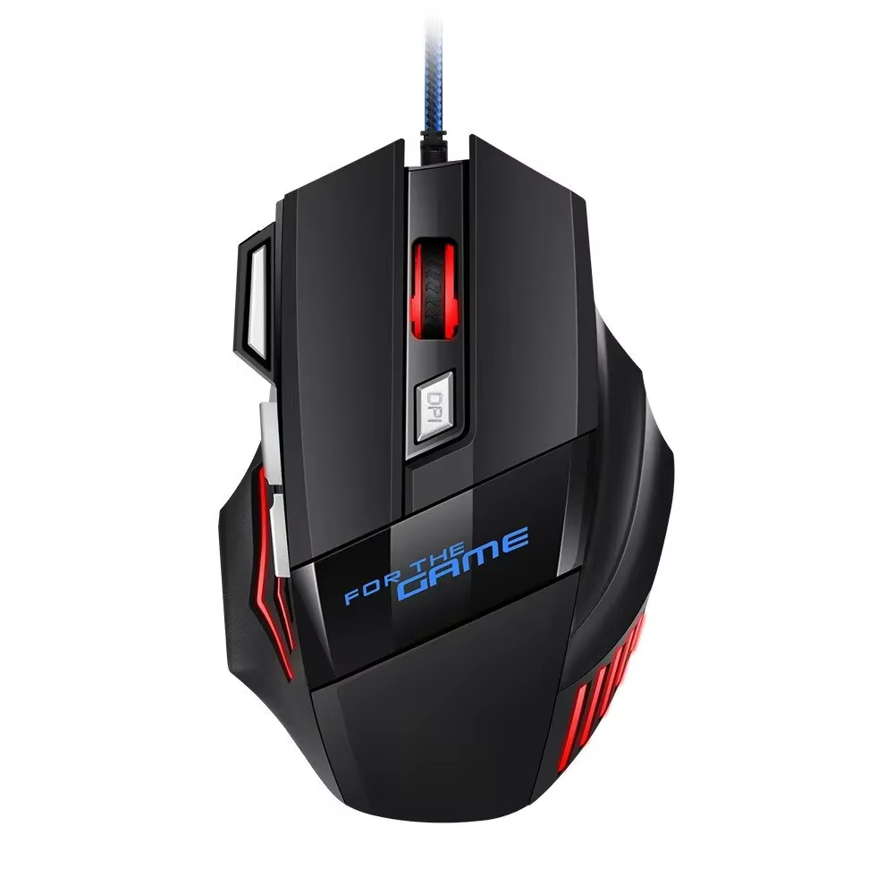 1 PC nouvelle souris de jeu USB hyperspeed rvb rétro-éclairé souris de jeu ergonomique 7D Esports so