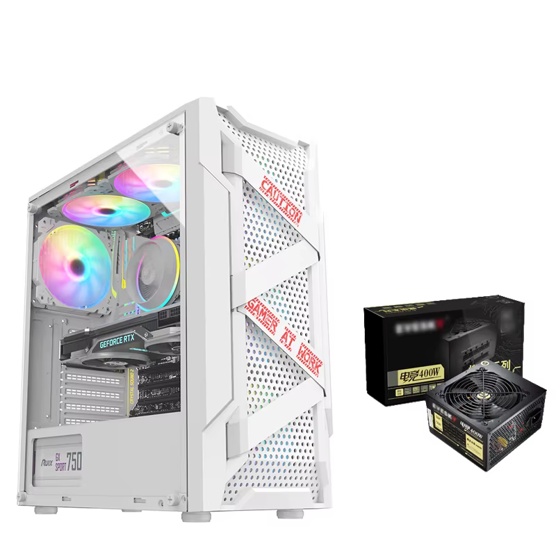 Boîtier d'ordinateur de bureau pour PC de jeu