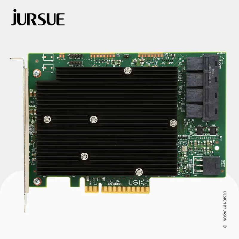 Carte d'extension SAS HBA PCIe SATA Compatible avec le Mode IT LSI 9300-16i, prise en charge de l'ex