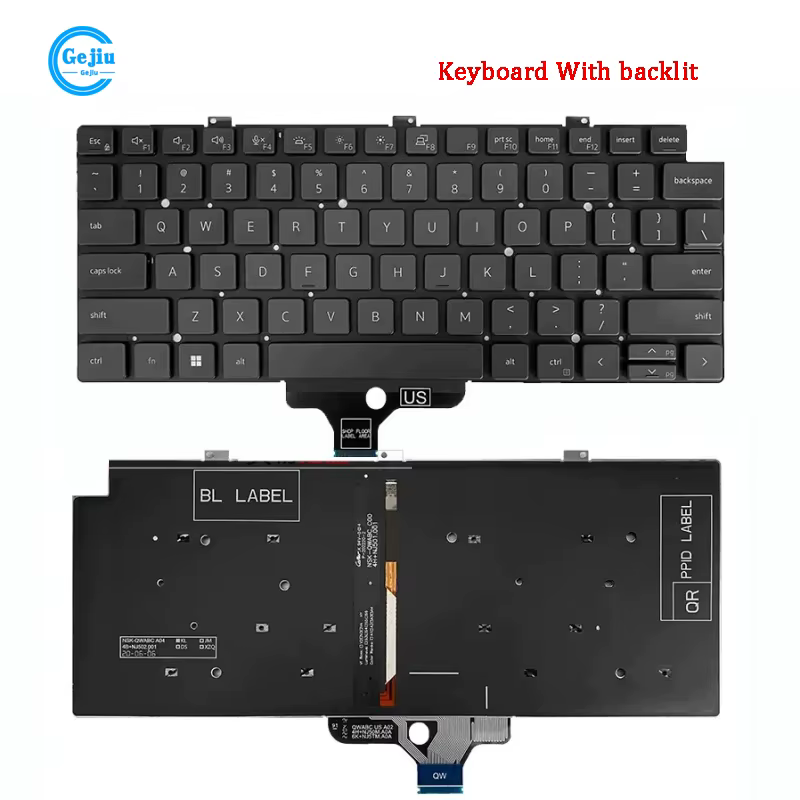 Clavier d'ordinateur portable d'origine pour DELL Latitude, nouveau, 2 en 1, 5320, 5330, 5340, 7320,