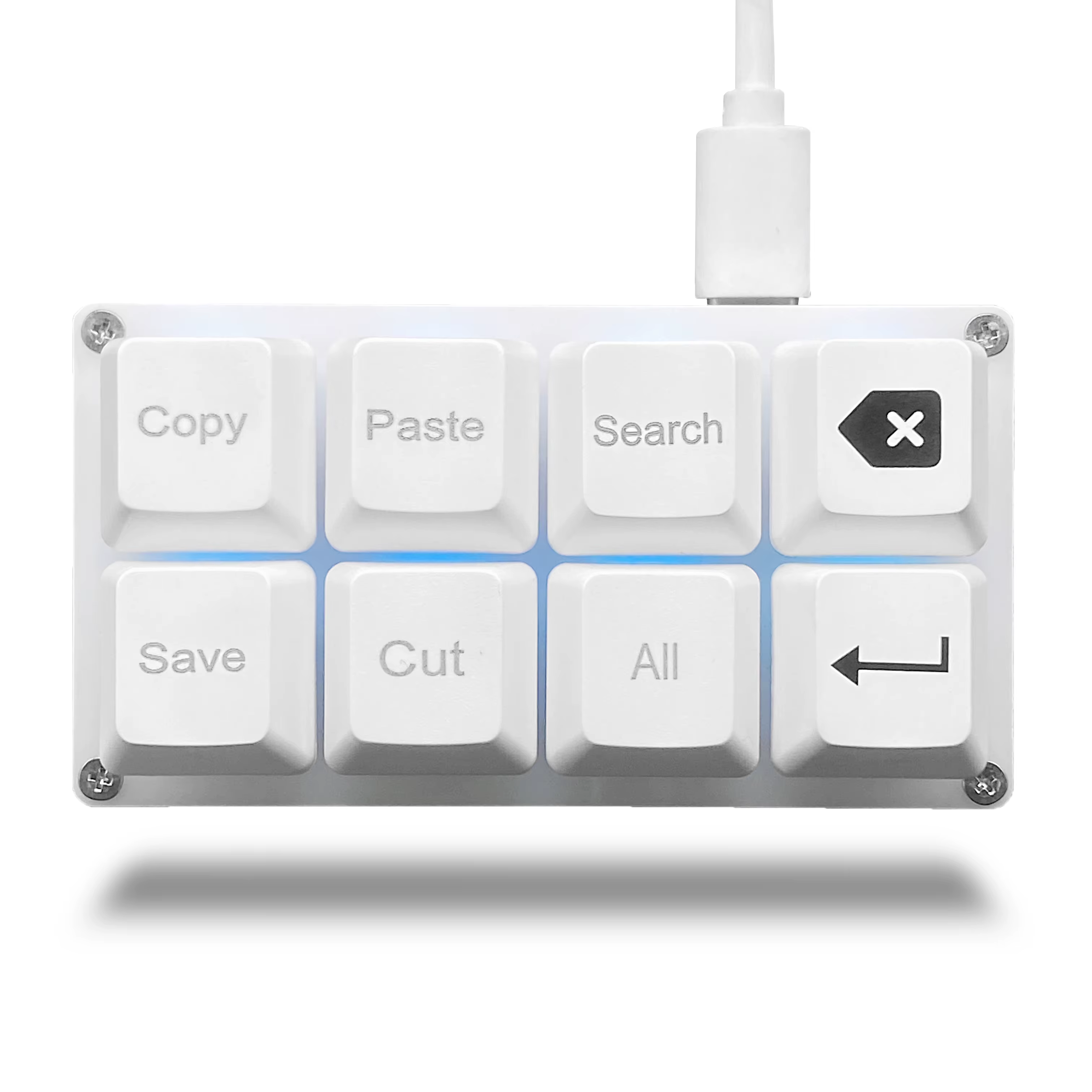 8 touches petit clavier travail raccourci touches clavier clavier de jeu mécanique à une main Progra