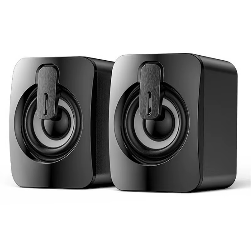 Haut-parleurs d'ordinateur, boîte de son PC, microphone stéréo HIFI avec lumière LED pour ordinateur