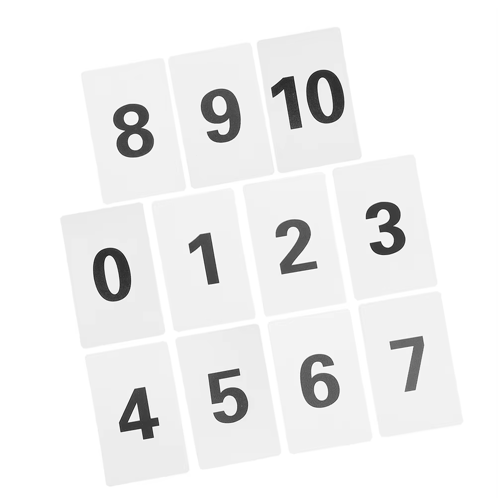 11 cartes de numéros de table en plastique, ensemble de cartes de numéros de table pour mariage, fêt