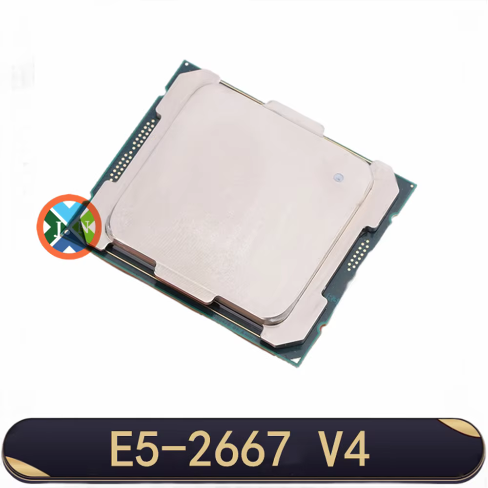 XEON-Processeur CPU E5 2667 V4 d'Occasion, 8 Cœurs, 3.2GHz, 25 Mo, L3, C156, E 135W, SR2P5, LGA 2011
