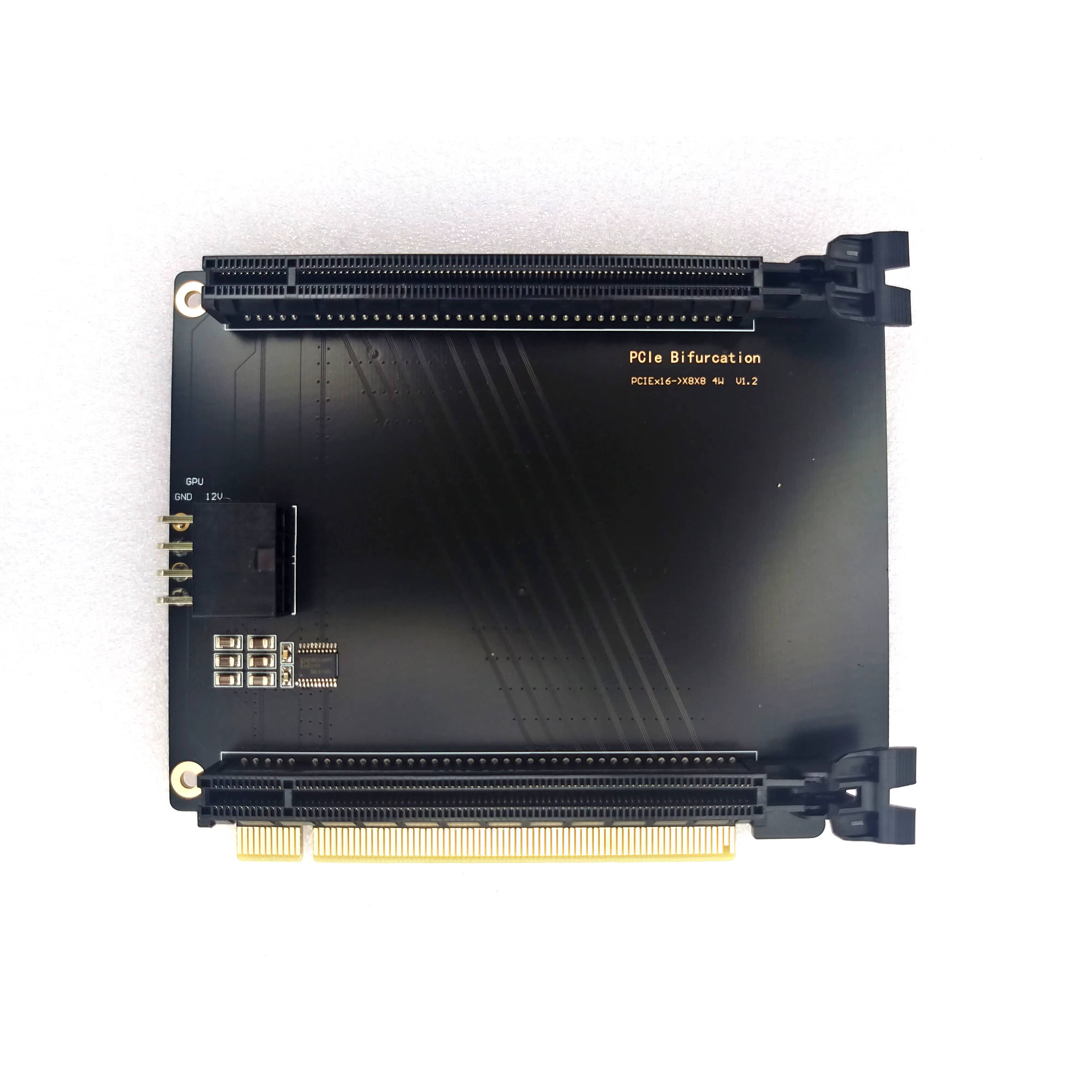 Carte de bifurcation double GPU |   X16 vers deux emplacements X8 |   4 emplacements larges pour l'a