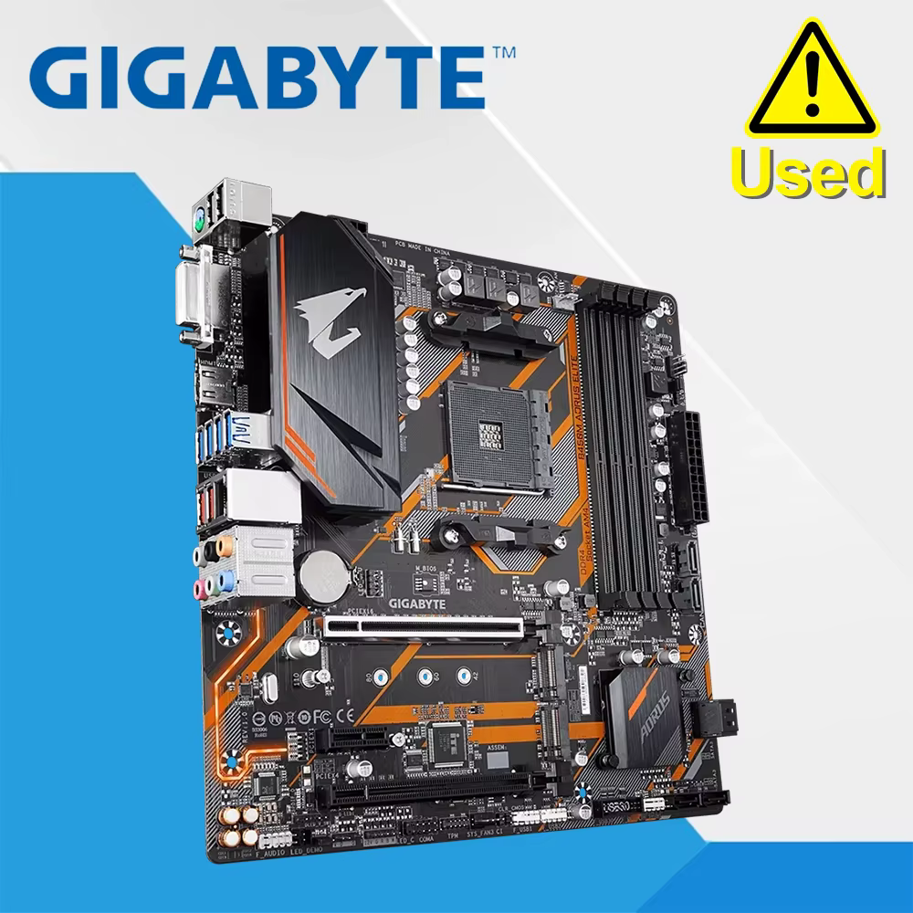 Gigabyte GA B450M AORUS ELITE AMD B450 /4-DDR4 DIMM /M.2 /USB3.1 /Micro-ATX /Nouveau / Max-64G Carte