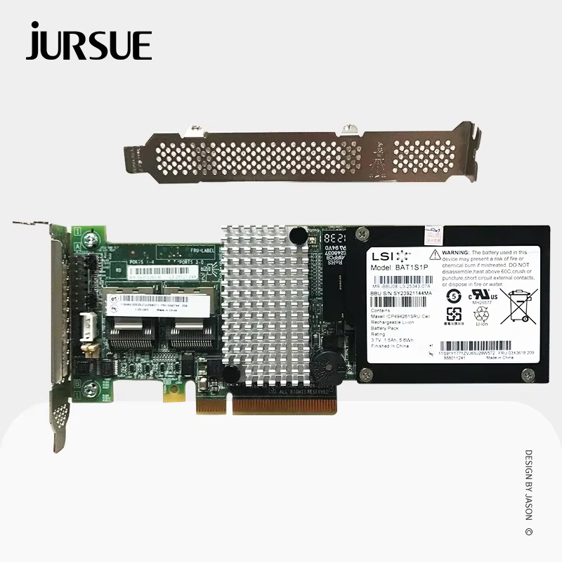 Carte contrôleur RAID LSI MegaRAID 9260-8i SAS Sata PCI E carte d'extension RAID 8 ports + LSI bbu08