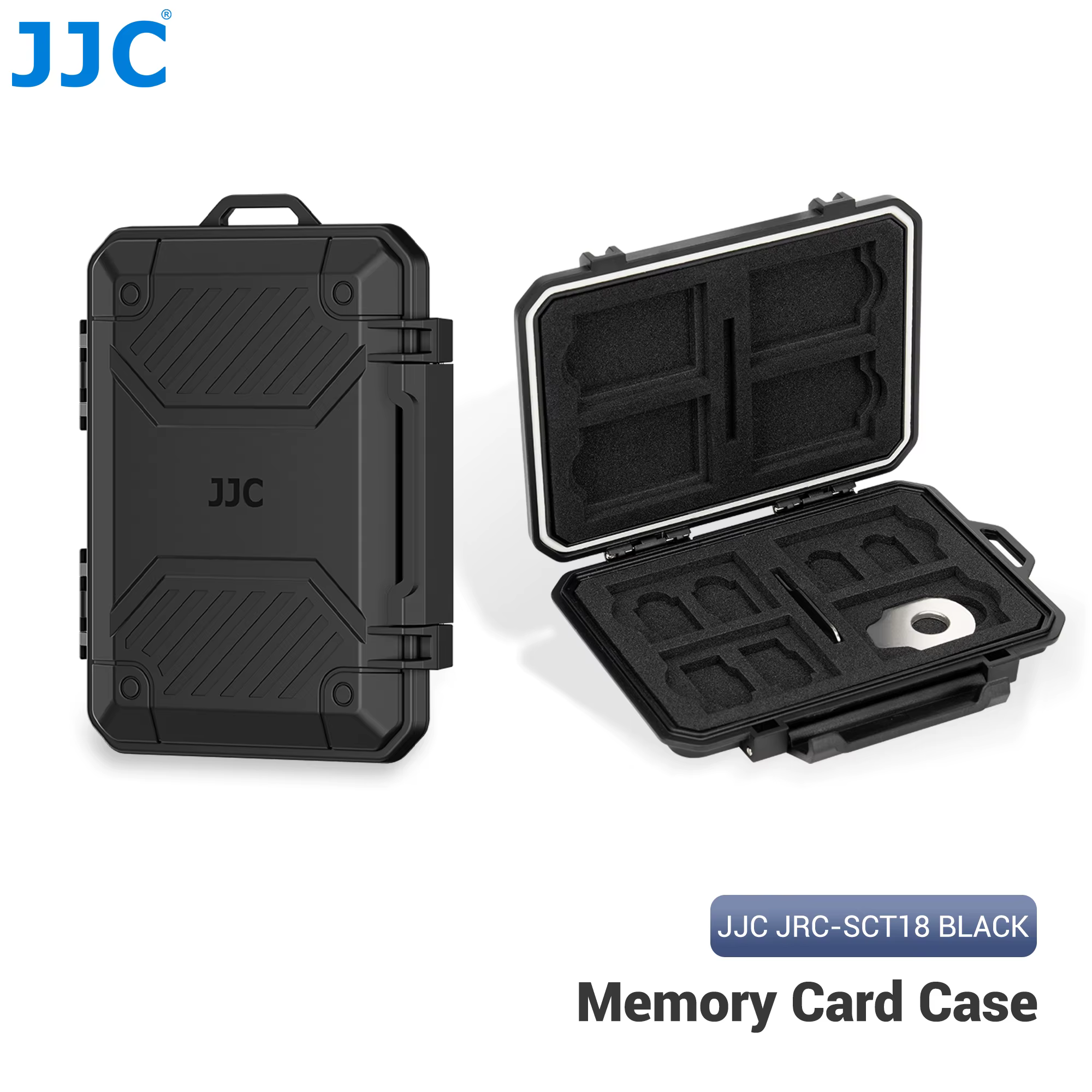 JJC – support de carte mémoire pour 8 SD SDHC SDXC 4 CFexpress Type A, boîte de rangement de carte 4