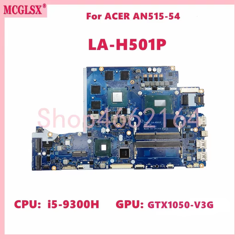 Carte mère pour ordinateur portable ACER AN715-51 AN515-54 A715-74G, LA-H501P avec processeur i5 i7-
