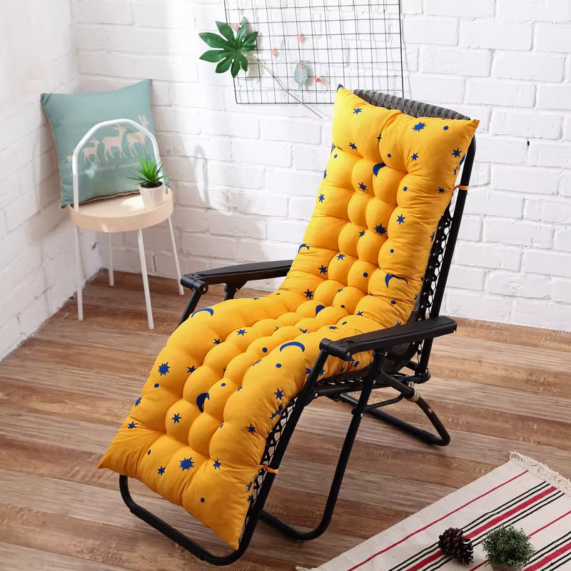 Coussin Long pour chaise inclinable, épais, pour siège de canapé, tapis de chaise longue de jardin
