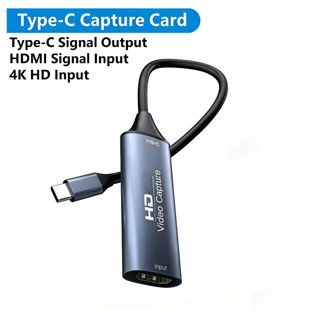 Carte de capture vidéo USB 2.0 3.0/Type-C 4K 30Hz HDMI vers Type C pour Macbook PS4 PC Jeu DVD Enreg