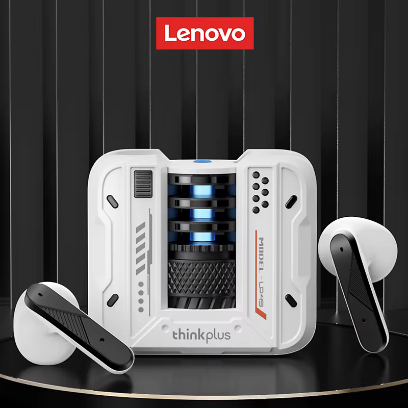 Lenovo – écouteurs de jeu sans fil LP49, oreillettes originales, réduction du bruit, Mode Daul, appe