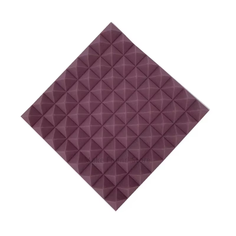 Panneaux acoustiques insonorisants en mousse pyramidale pour studio, 6 pièces, 50x50x5cm, absorption