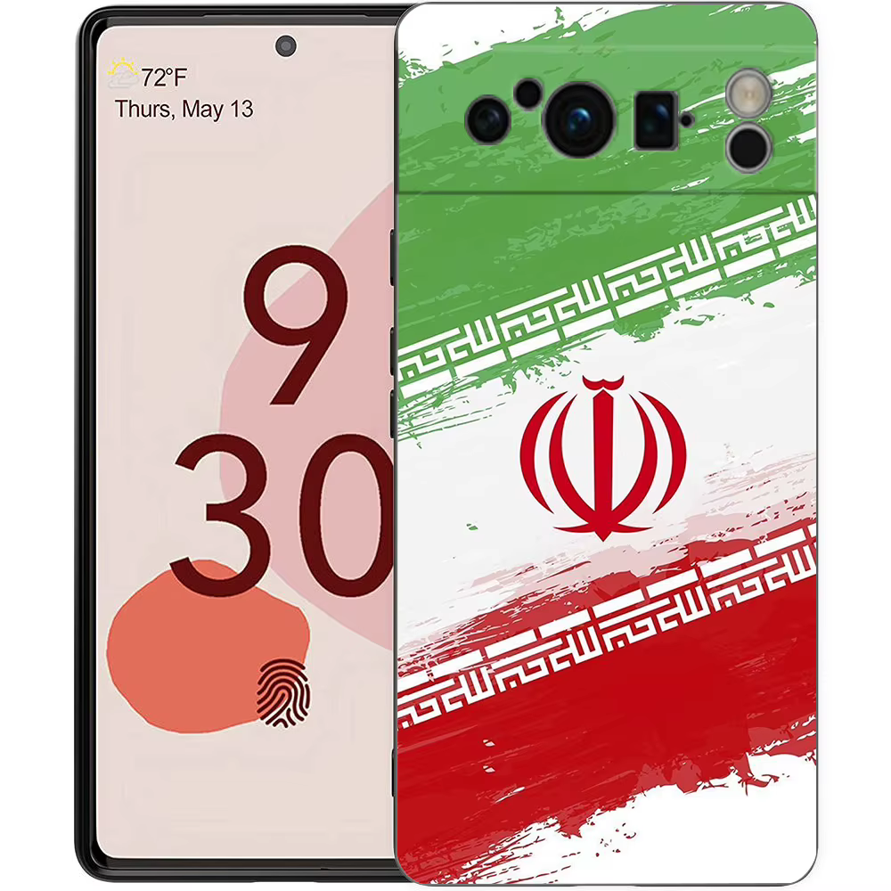 Map Art Iran flag Phone Case For Google Pixel 10 9 8 7 6 Pro XL 9A 8A 6A 7A 5G Soft Shockproof TPU B