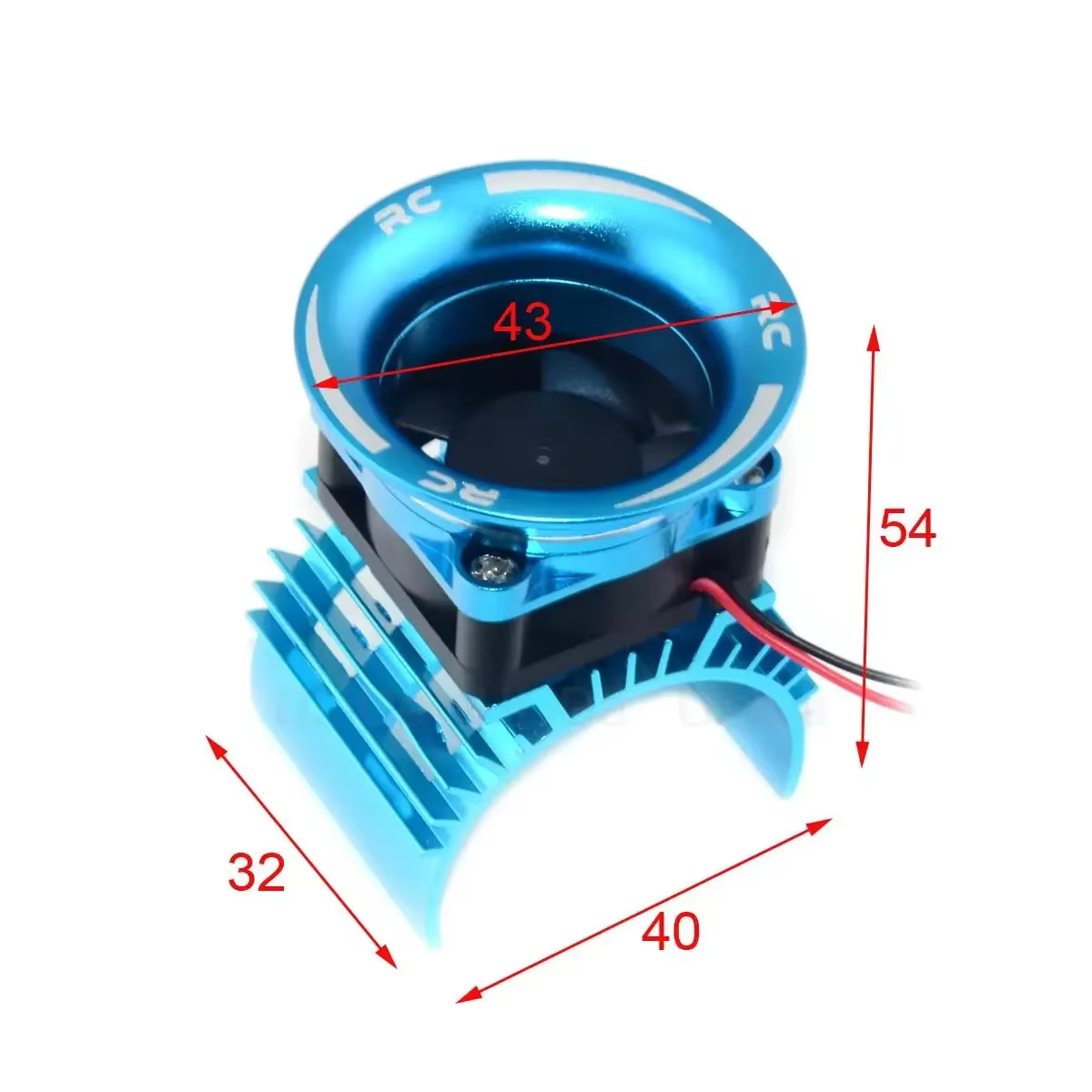 Couvercle de dissipateur thermique moteur + ventilateur de refroidissement pour WLtoys A959-B 144001