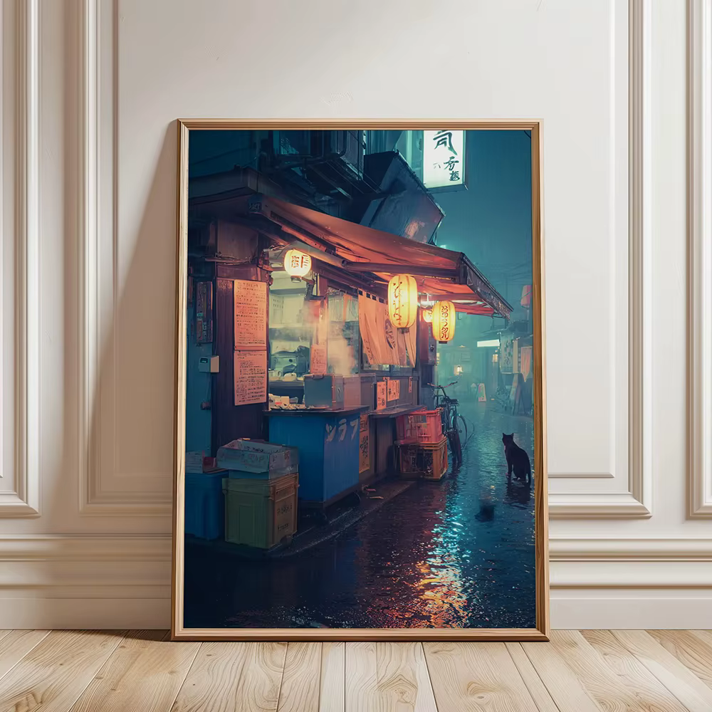 Affiche de bar à sushi japonais, affiches et images de cuisine, impression sur toile Tokyo, peinture