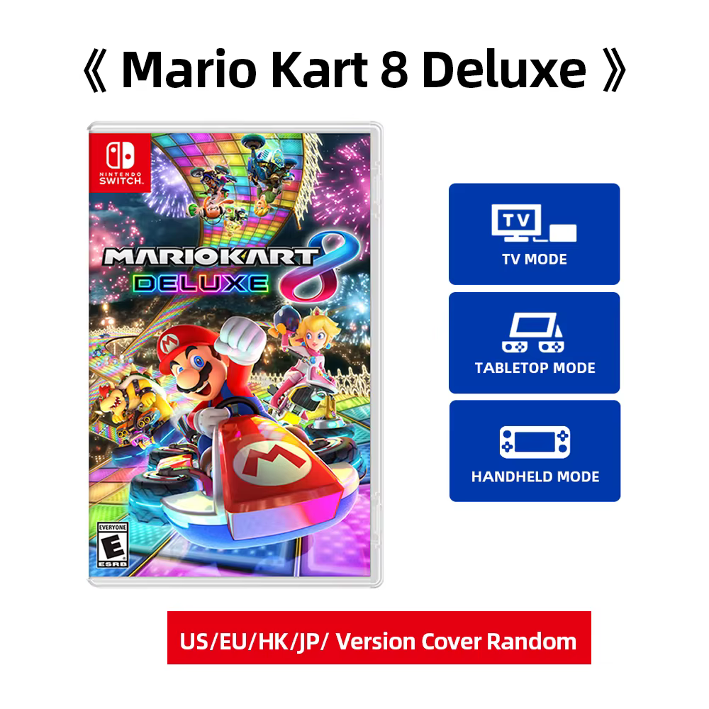 Mario Kart 8 Deluxe - Cartouche de jeu Nintendo Switch - Cartouche physique compatible avec les mode