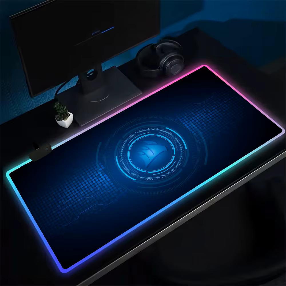 CORSAIR tapis de souris Anime tapis de souris de jeu LED tapis de Table rétro-éclairé en caoutchouc 