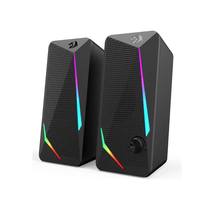Redragon GS510 Waltz RGB haut-parleurs de bureau, haut-parleur stéréo pour ordinateur PC 2.0 canaux 