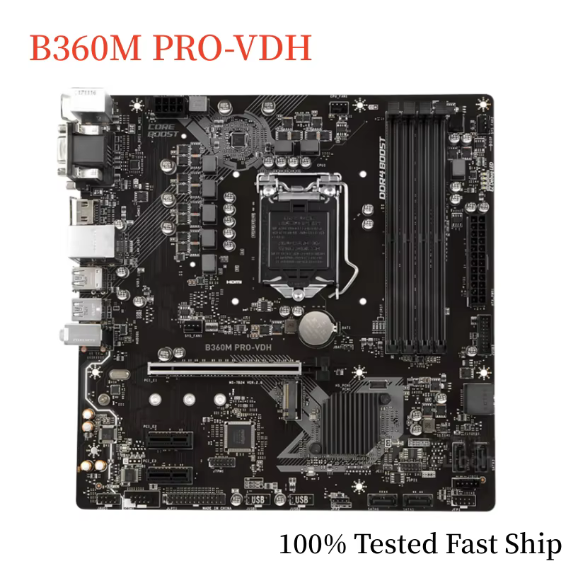 Pour gelée B360M PRO-VDH Carte Mère B360 64 Go LGA 1151 DDR4 Micro ATX Carte Mère 100% Testé Rapide