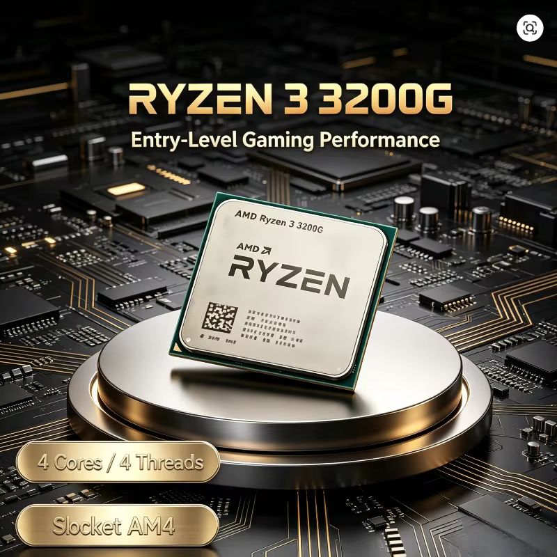 Processeur AMD Ryzen 3 3200G 3,6 GHz Quad-Core 65W AM4 CPU 100% neuf et original, le meilleur proces