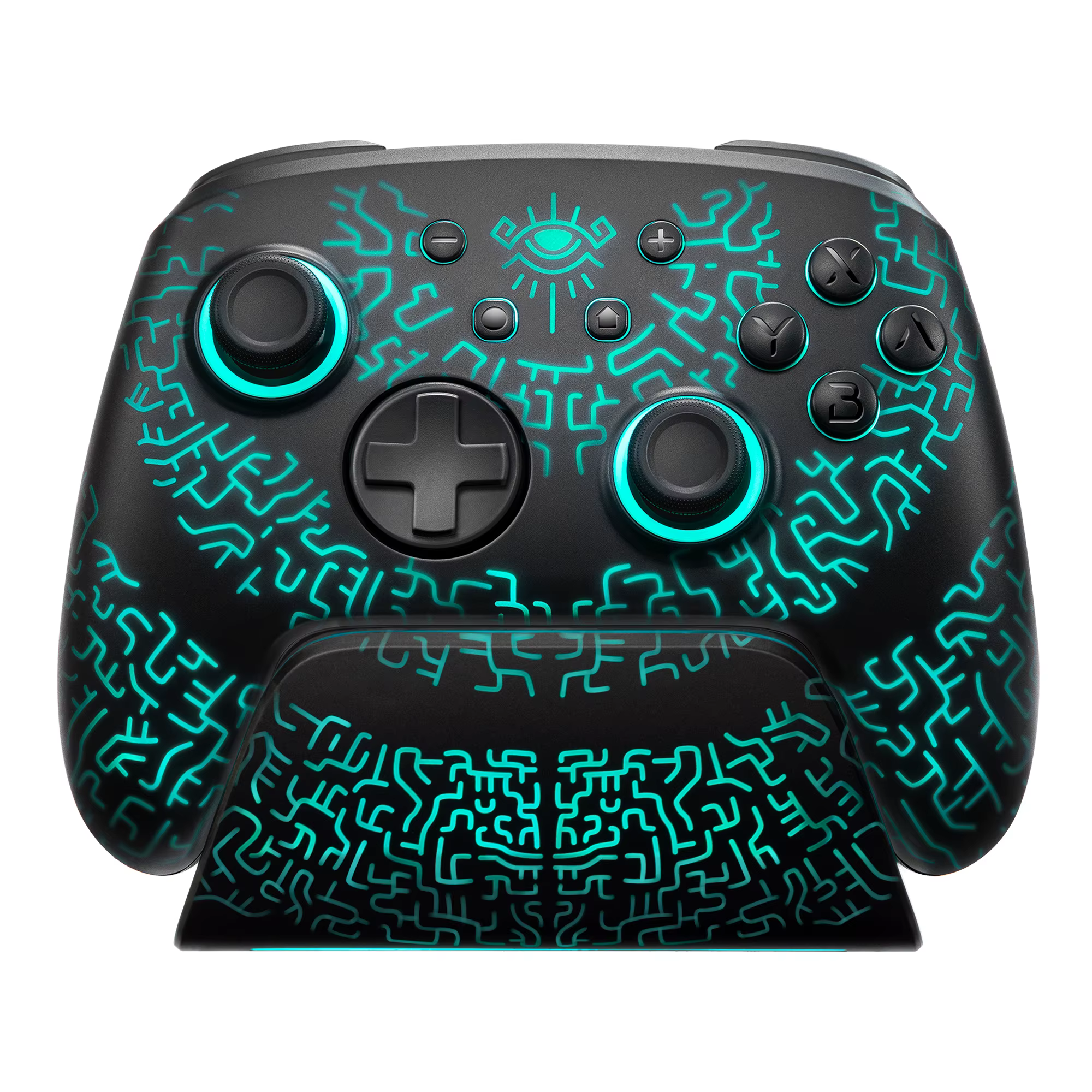 FUNLAB contrôleur Pro sans fil avec contrôleur de station de charge pour Nintendo Switch 2/1 Compati