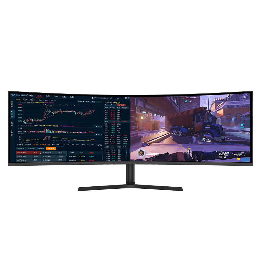 Écran LED ultra large de 49 pouces pour PC de jeu, 165 Hz, moniteur LED pour ordinateur