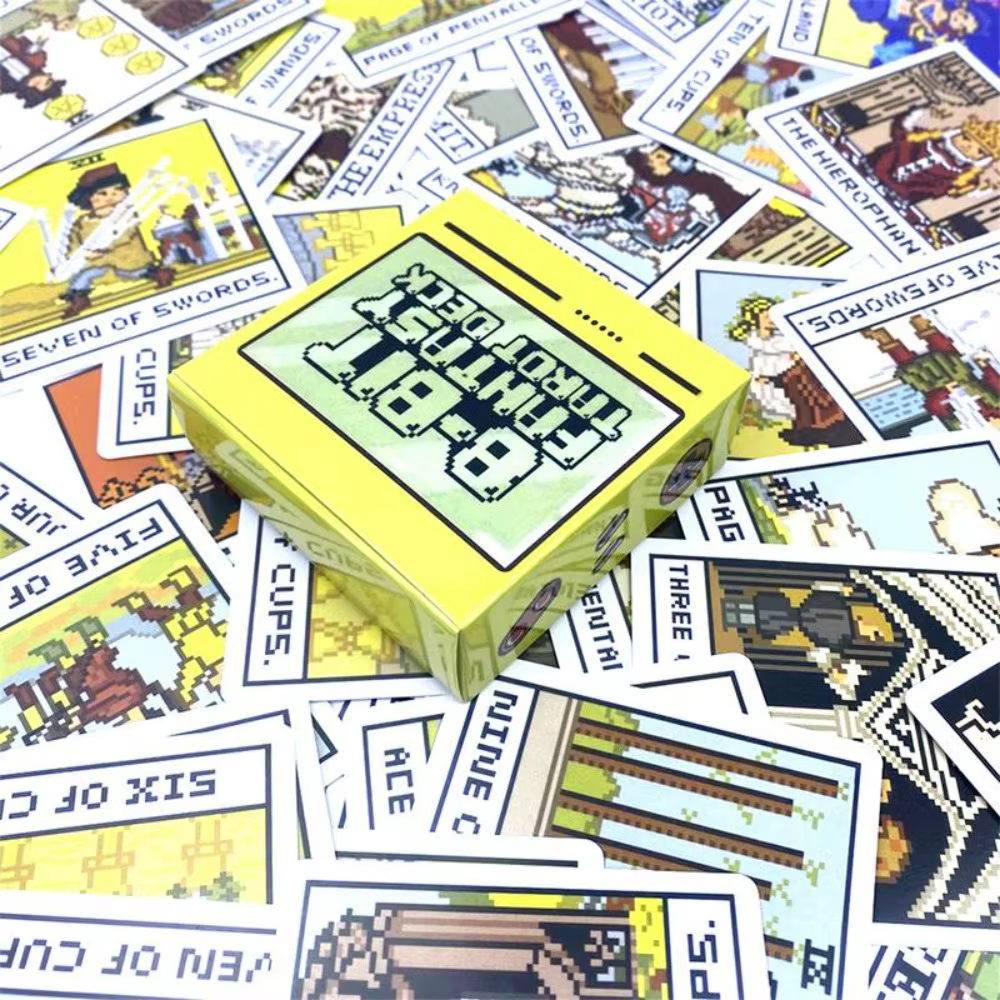 Cartes de tarot 8 bits 7*7 cm, 78 pièces