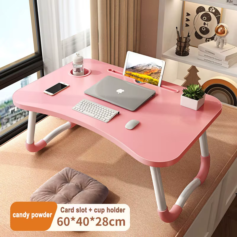 Table d'ordinateur portable, table de lit, table pliable, table d'étude