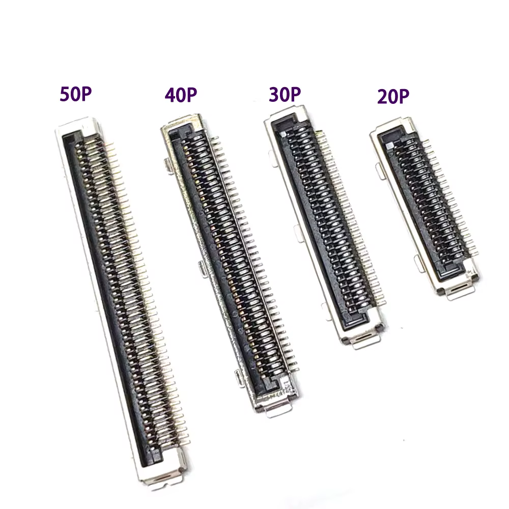 Connecteur FPC 20 30 40 50 broches pour écran d'ordinateur portable, interface de carte mère, suppor