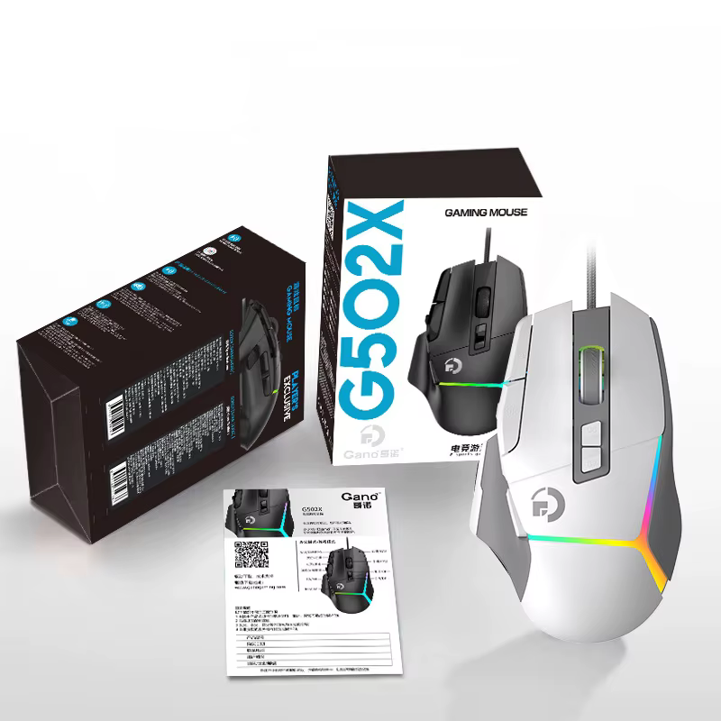 Souris de jeu sans fil ergonomique, Rechargeable par USB, Bluetooth, capteur optique, programmation,