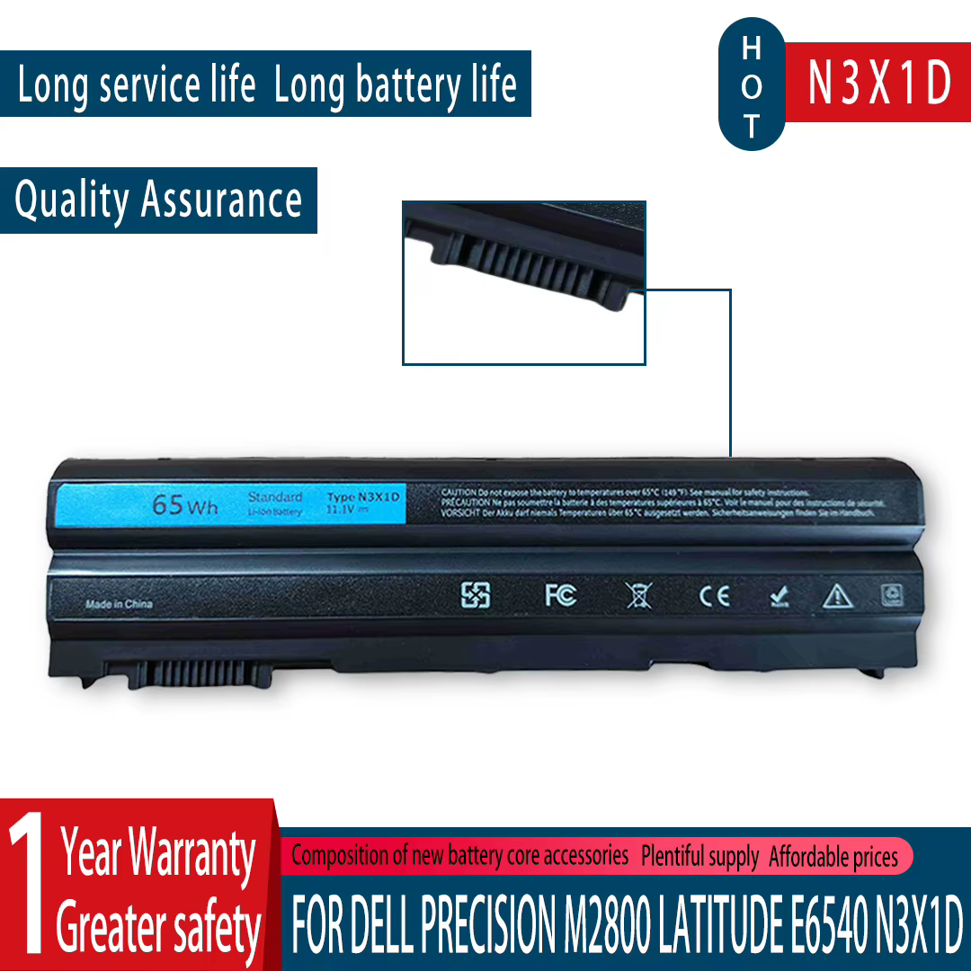 Batterie d'alimentation pour ordinateur portable Dell Latitude E6540 E6440 E5530 E5430 E6520 E6420,