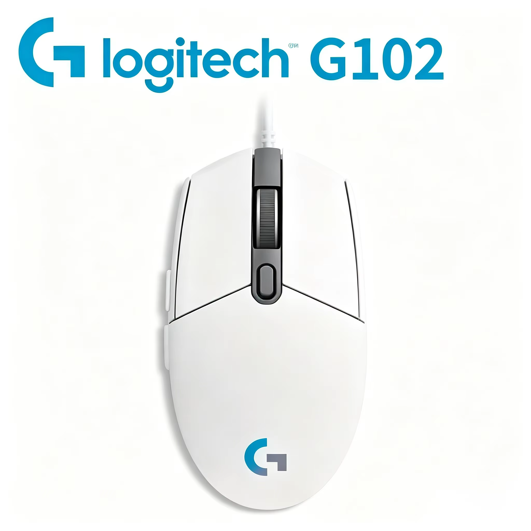 Souris de jeu filaire Logitech G102 LIGHTSYNC RGB 8000 DPI 6 boutons programmables pour PC portable 