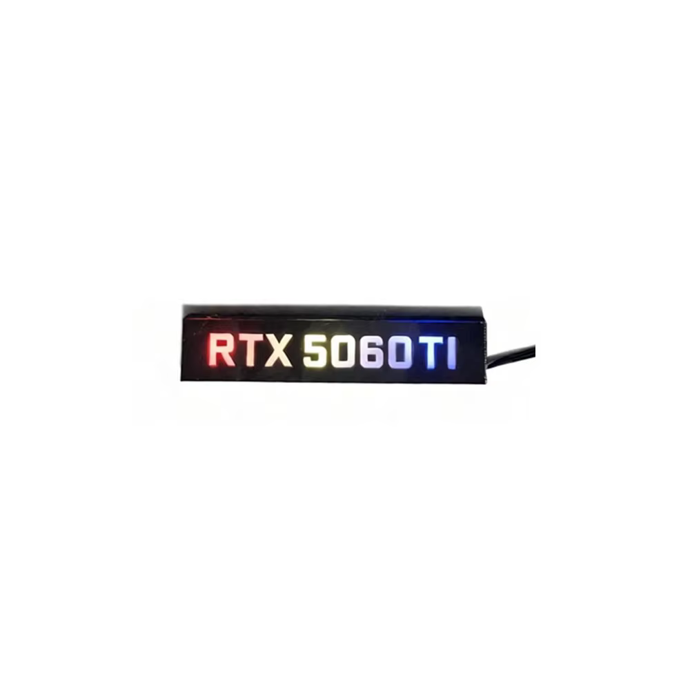 Carte graphique 5050 5060 5060TI, plaque d'éclairage latérale ARGB du GPU, 5070 5070Ti 5080 5090, pa