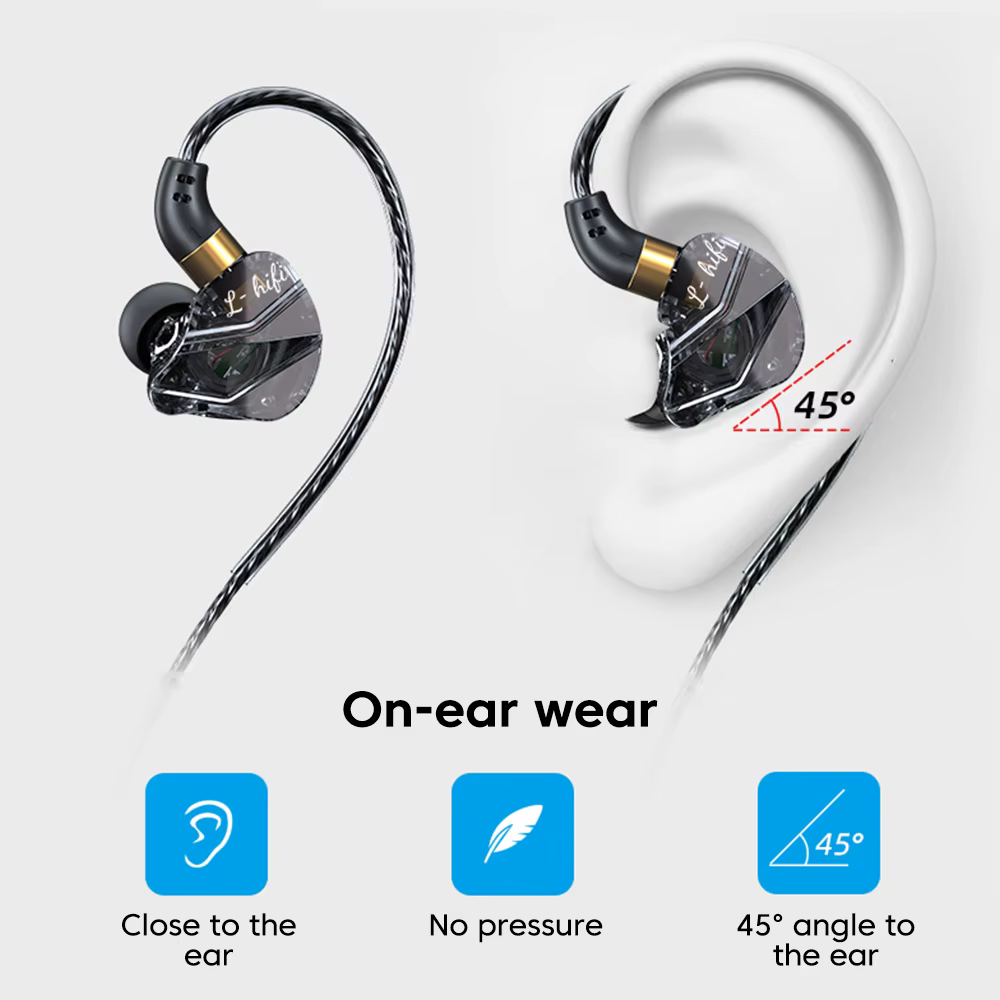 OLAF 3.5mm Jack Type C prise casque filaire HIFI basse écouteur dans l'oreille casque Gamer mains li