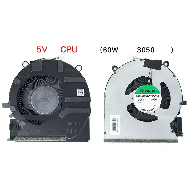 Nouveau véritable ventilateur de refroidissement CPU GPU pour ordinateur portable pour HP Victus 7/8