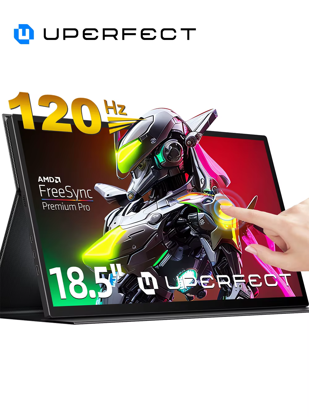 Moniteur à écran tactile portable UPERFECT 120 Hz 18,5 pouces HDR 300 cd/m² 1920 x 1080 PS5 XBOX Swi