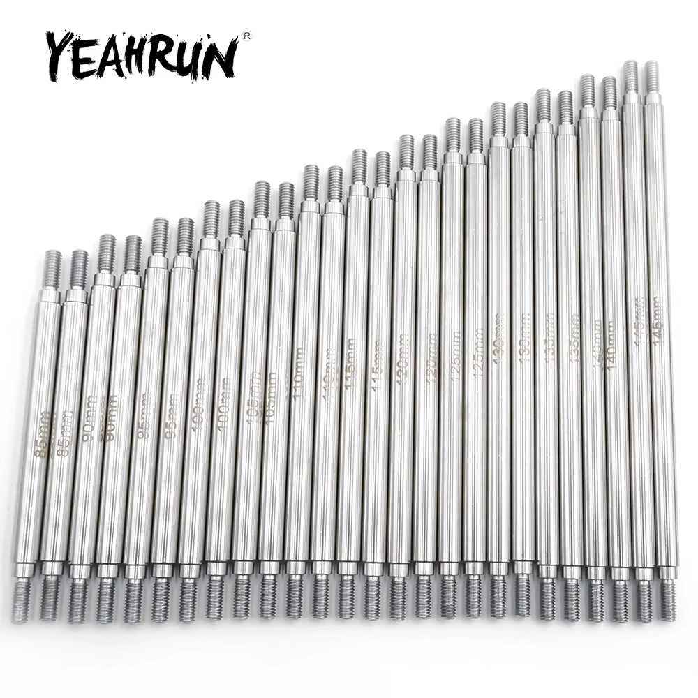 YEAHRUN 2 pièces ensemble de liaison en acier inoxydable tige de liaison M4 6x50-155mm pour Axial SC