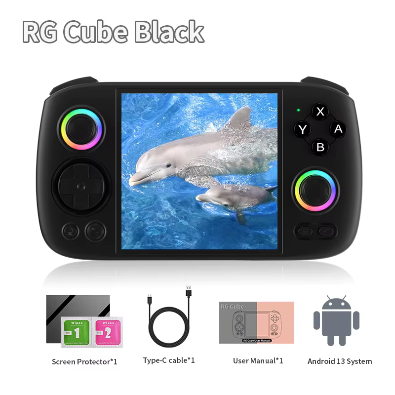 Console de jeu portable Anbernic RG Cube, écran tactile multipoint IPS de 3,95 pouces, T820 Android 