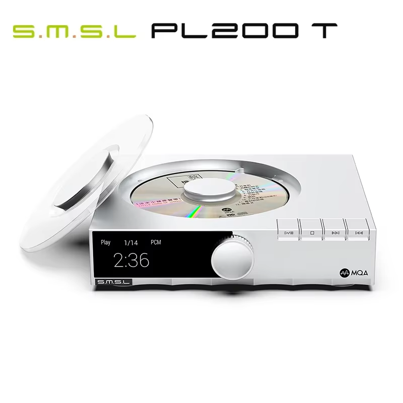 Lecteur CD SMSL PL200T MQA-CD Horloge de transport Entrée et sortie P.A.S.S. sortie optique coaxiale