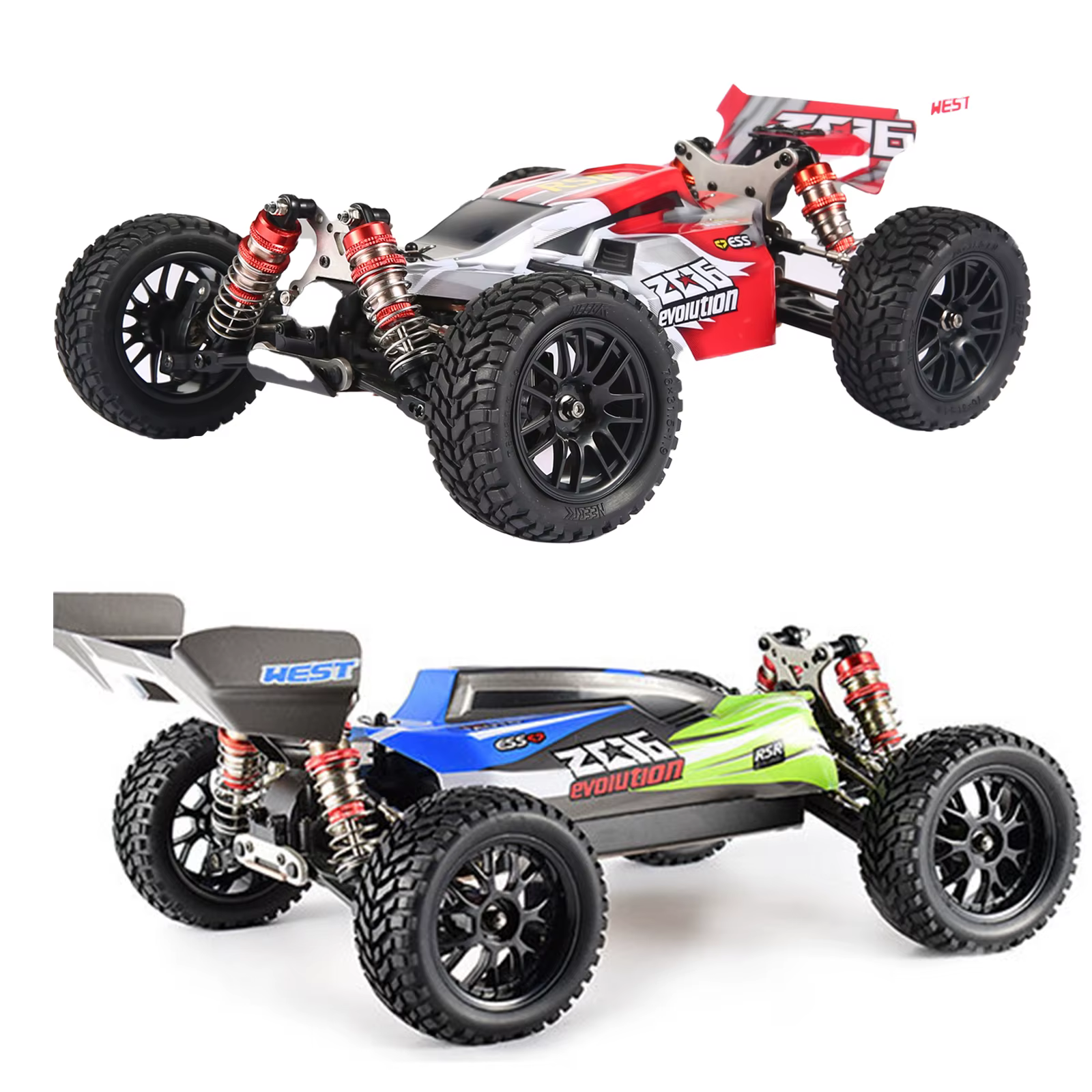 Pneus de Buggy tout-terrain de 1.9 pouces, 75mm, roue de 12mm, moyeux hexagonaux en caoutchouc pour