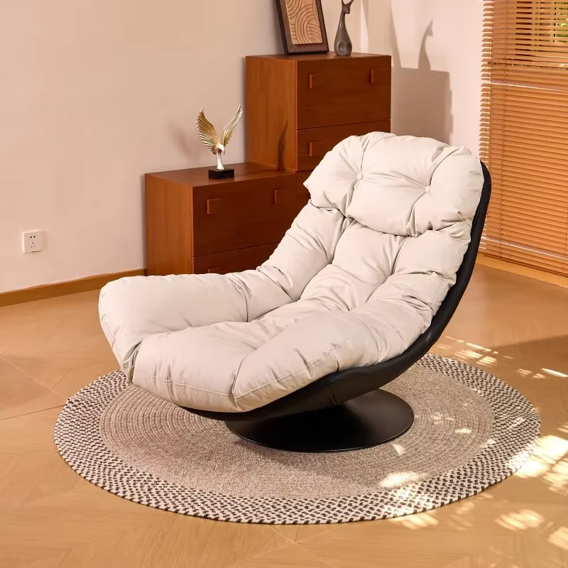 Chaises de jeu en métal pour salon, coussins ergonomiques, chaises pivotantes inclinables, canapé de